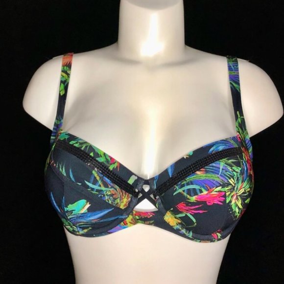 LISE CHARMEL SWIM BALCONET TOP - TROPICAL - Picture 1 of 5